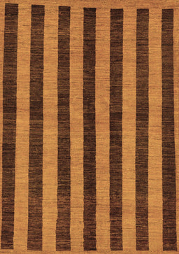 Abstract Brown Modern Rug, abs252brn