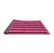 Sideview of Abstract Purple Modern Rug, abs252pur