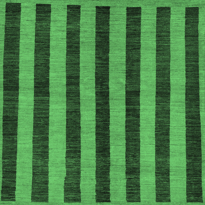 Square Abstract Emerald Green Modern Rug, abs252emgrn