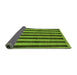 Sideview of Abstract Green Modern Rug, abs252grn