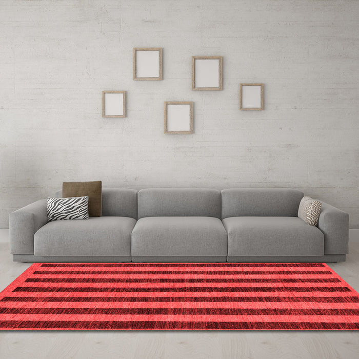 Modern Red Washable Rugs