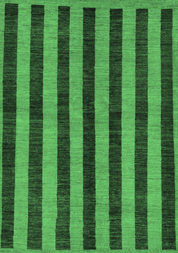 Abstract Emerald Green Modern Rug, abs252emgrn