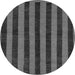 Round Machine Washable Abstract Gray Modern Rug, wshabs252gry