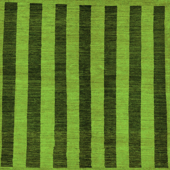 Square Abstract Green Modern Rug, abs252grn