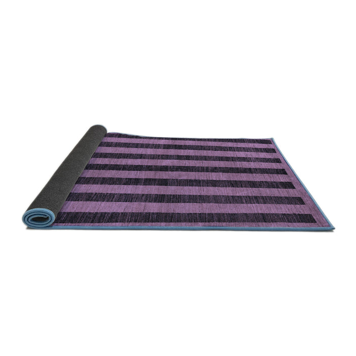 Sideview of Abstract Blue Modern Rug, abs252blu