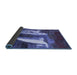 Sideview of Abstract Blue Modern Rug, abs2530blu