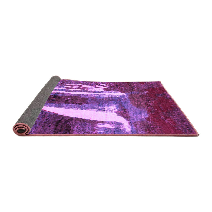 Sideview of Abstract Purple Modern Rug, abs2530pur