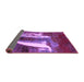 Sideview of Abstract Purple Modern Rug, abs2530pur