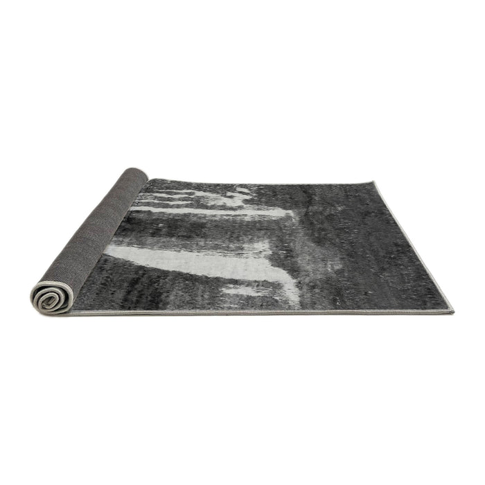 Sideview of Abstract Gray Modern Rug, abs2530gry