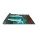 Sideview of Abstract Light Blue Modern Rug, abs2530lblu