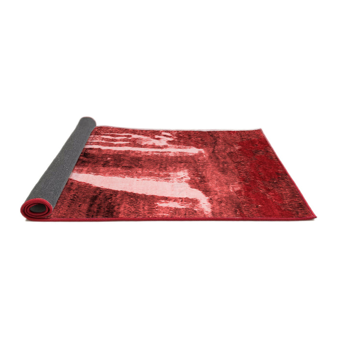 Abstract Red Modern Area Rugs