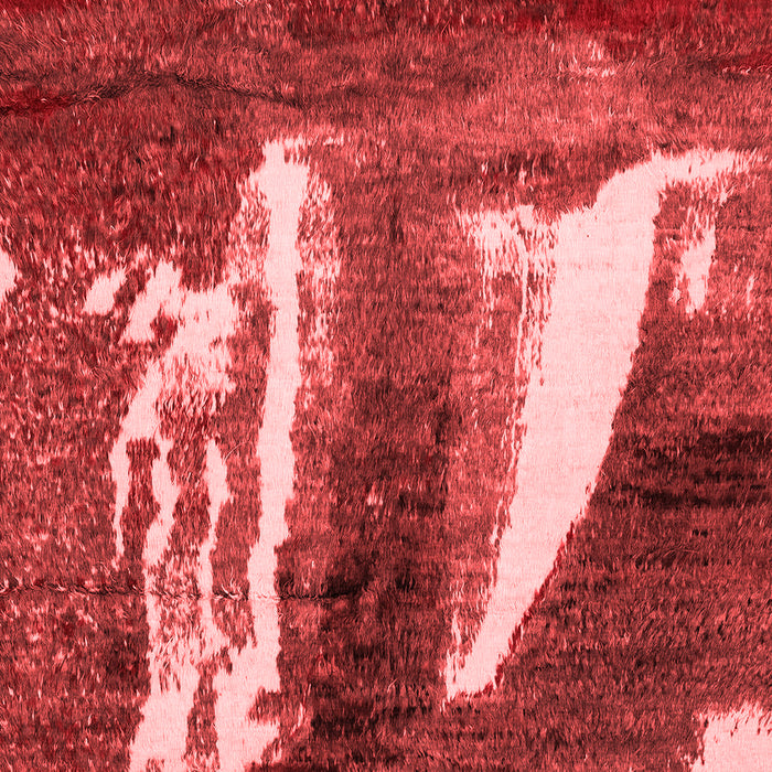 Abstract Red Modern Area Rugs
