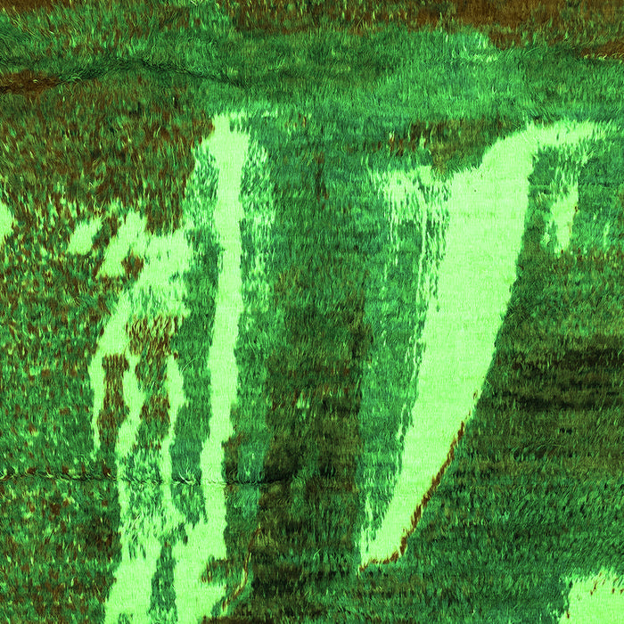 Machine Washable Abstract Green Modern Area Rugs, wshabs2530grn