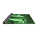 Sideview of Abstract Emerald Green Modern Rug, abs2530emgrn