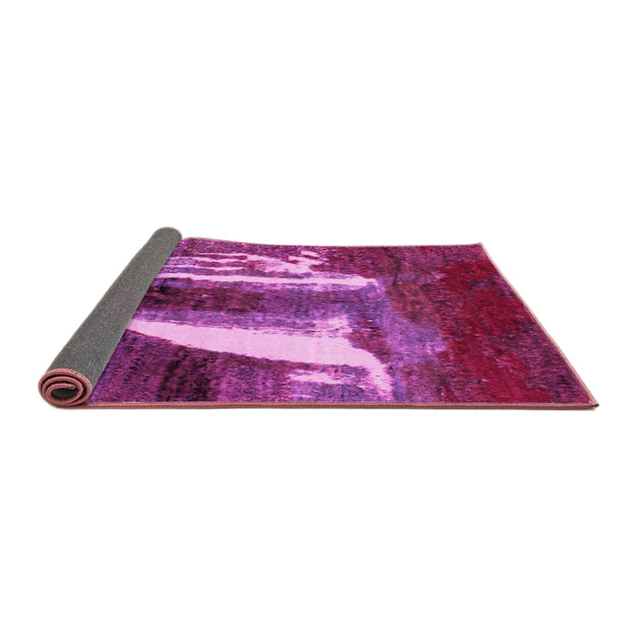 Sideview of Abstract Pink Modern Rug, abs2530pnk