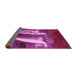 Sideview of Abstract Pink Modern Rug, abs2530pnk