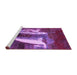 Sideview of Machine Washable Abstract Purple Modern Area Rugs, wshabs2530pur