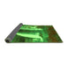 Sideview of Abstract Green Modern Rug, abs2530grn