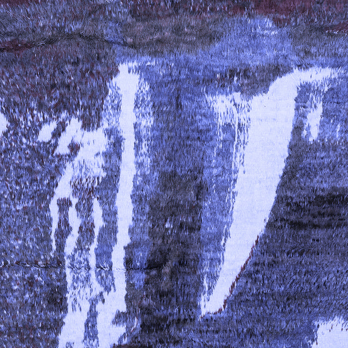 Abstract Blue Modern Rug, abs2530blu