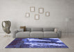 Machine Washable Abstract Blue Modern Rug in a Living Room, wshabs2530blu