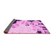 Sideview of Abstract Pink Modern Rug, abs2531pnk