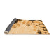 Sideview of Abstract Orange Modern Rug, abs2531org