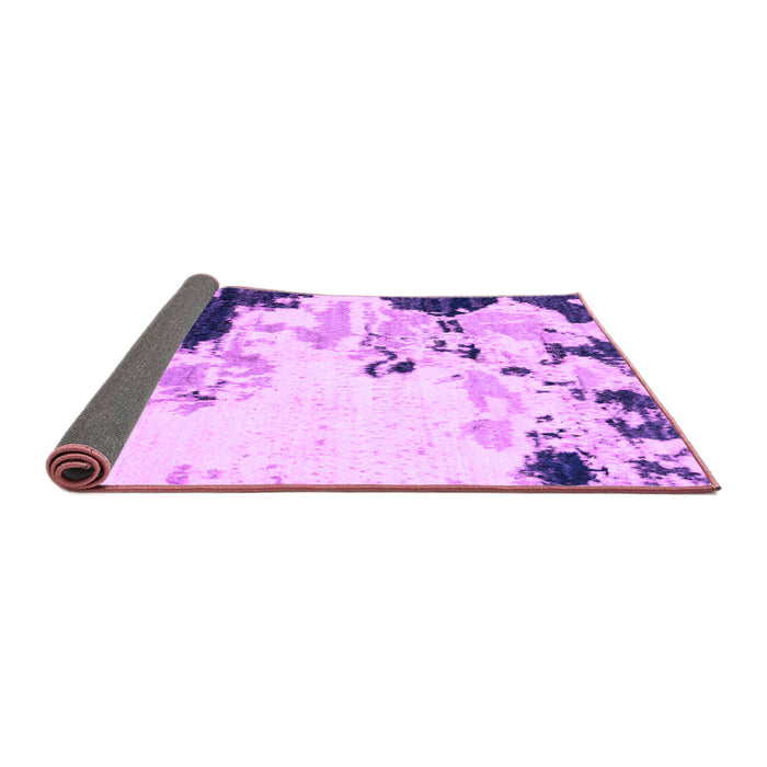 Sideview of Abstract Purple Modern Rug, abs2531pur