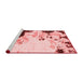 Modern Red Washable Rugs