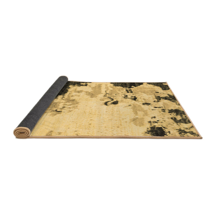 Sideview of Abstract Brown Modern Rug, abs2531brn
