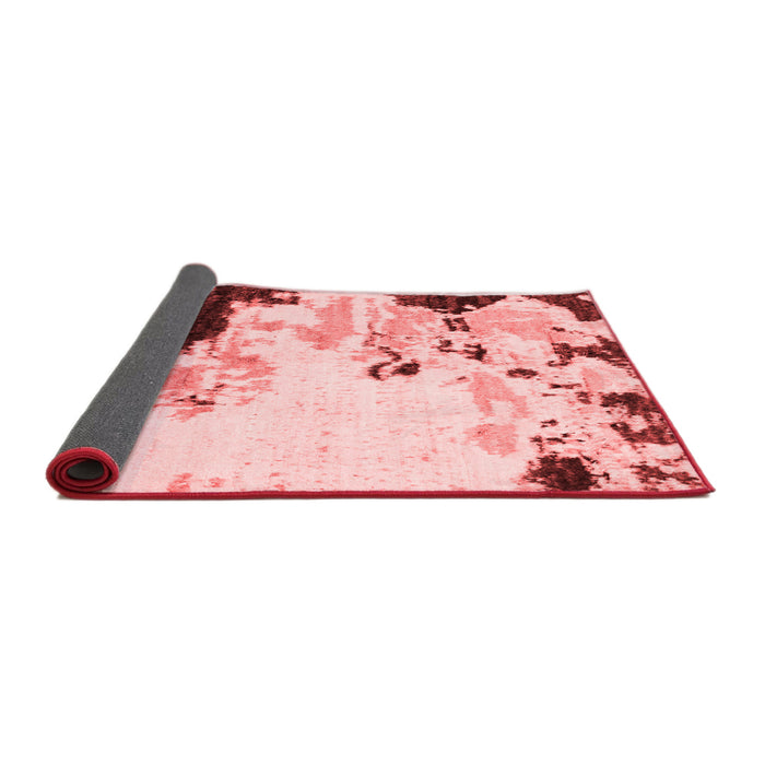 Abstract Red Modern Area Rugs