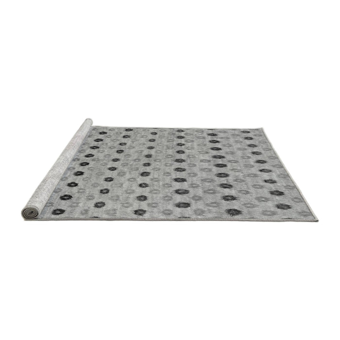 Sideview of Machine Washable Abstract Gray Modern Rug, wshabs2532gry