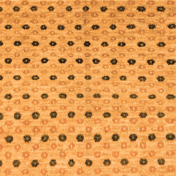 Square Machine Washable Abstract Orange Modern Area Rugs, wshabs2532org