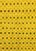 Abstract Yellow Modern Rug, abs2532yw