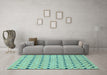 Machine Washable Abstract Light Blue Modern Rug in a Living Room, wshabs2532lblu