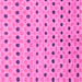 Square Machine Washable Abstract Pink Modern Rug, wshabs2532pnk