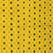 Square Abstract Yellow Modern Rug, abs2532yw