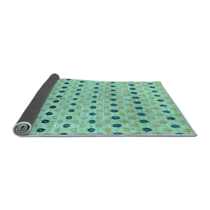 Sideview of Abstract Light Blue Modern Rug, abs2532lblu