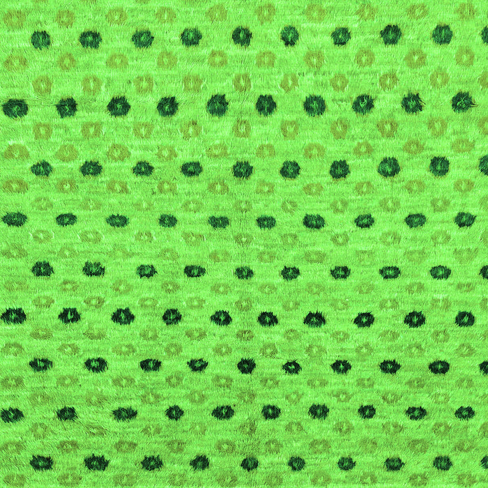 Square Abstract Green Modern Rug, abs2532grn