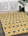 Machine Washable Abstract Cinnamon Brown Rug in a Family Room, wshabs2532