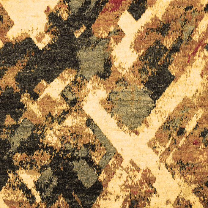Machine Washable Abstract Brown Modern Rug, wshabs2533brn
