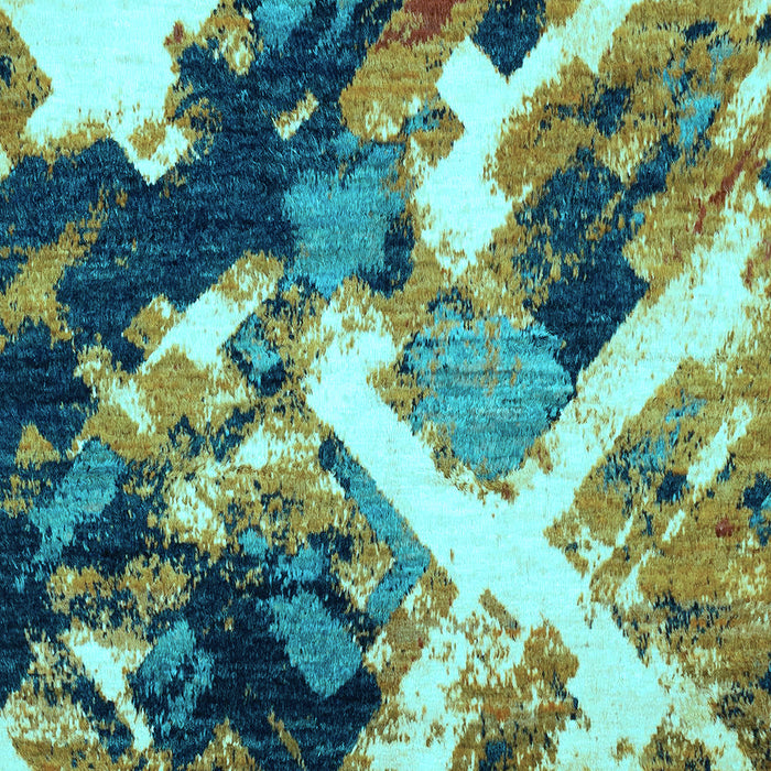 Machine Washable Abstract Light Blue Modern Rug, wshabs2533lblu
