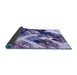 Sideview of Abstract Blue Modern Rug, abs2533blu