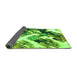 Sideview of Abstract Green Modern Rug, abs2533grn