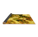 Sideview of Abstract Yellow Modern Rug, abs2533yw