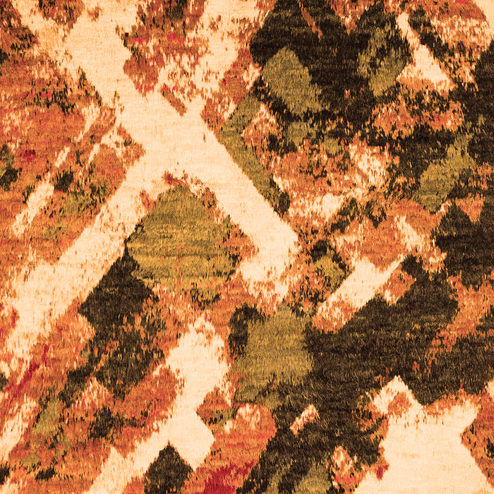 Abstract Orange Modern Rug, abs2533org