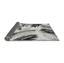 Sideview of Abstract Gray Modern Rug, abs2534gry
