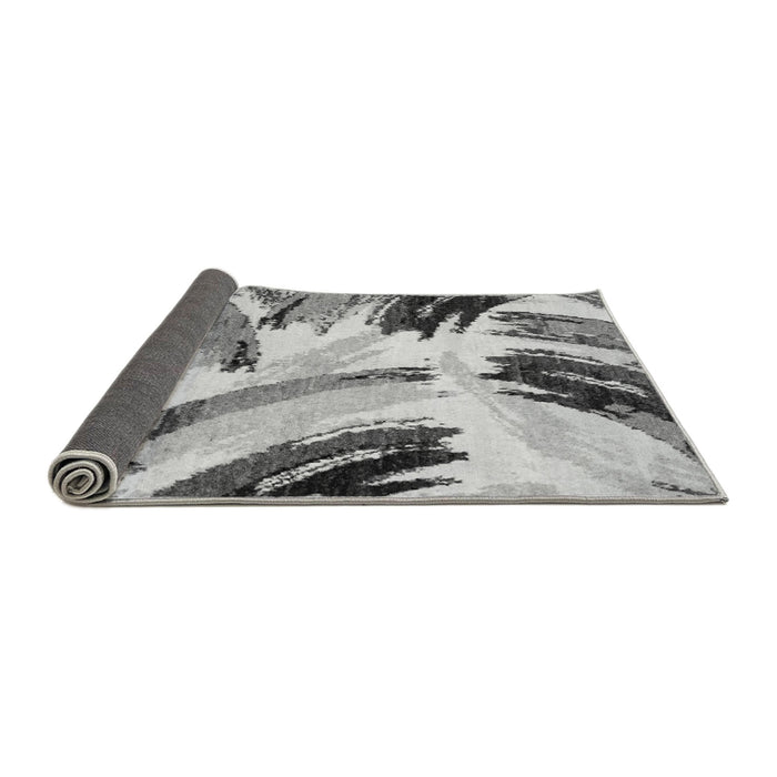 Sideview of Abstract Gray Modern Rug, abs2534gry