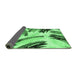 Sideview of Abstract Emerald Green Modern Rug, abs2534emgrn