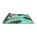 Sideview of Abstract Light Blue Modern Rug, abs2534lblu