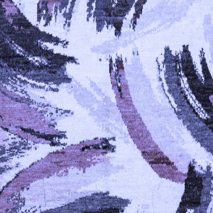 Abstract Blue Modern Rug, abs2534blu